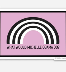 Wild Card Creations Michelle Obama Sticker