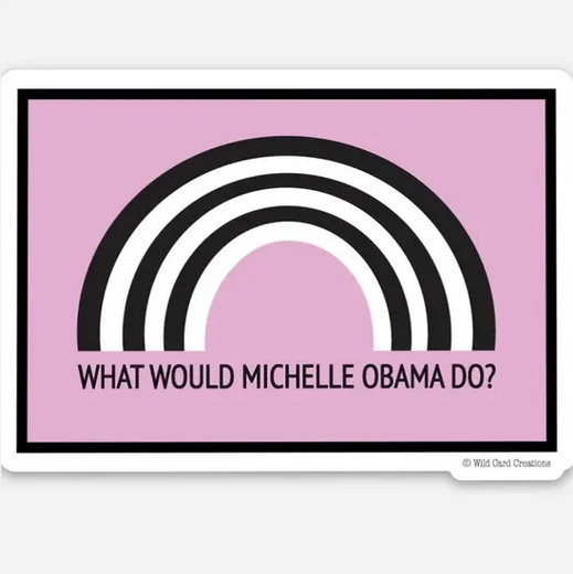 Wild Card Creations Michelle Obama Sticker
