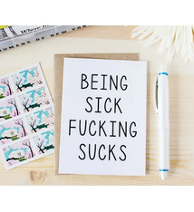 Honest AF Cards Being Sick Sucks Card