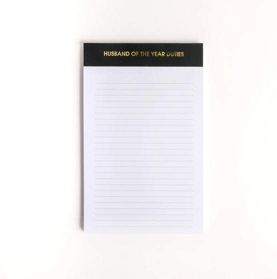 Chez Gagne Husband of the Year Duites Notepad