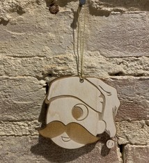 LeRoy Woodworks Natty Boh Santa Hat Ornament