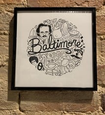 Exit343Design Baltimore Icons 8 x 8 Print Framed