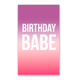 Rock Scissor Paper Birthday Babe Enclosure Card