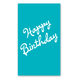 Rock Scissor Paper Happy Birthday Cursive Enclosure Card