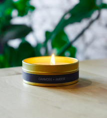 Grant Street Candle Co. Oak Moss + Amber 4oz Travel Tin Candle