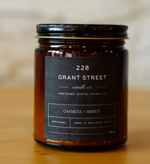 Grant Street Candle Co. Oak Moss & Amber 9oz Candle