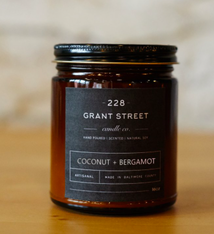 Grant Street Candle Co. Coconut + Bergmont 9oz Candle