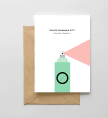 Spaghetti & Meatballs House-warming Gift: Neighbor Repellent Card