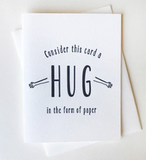 Steel Petal Press Paper Hug Card