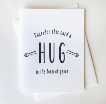 Steel Petal Press Paper Hug Card