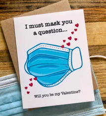 Wild Card Creations Must Mask You Valentine Card