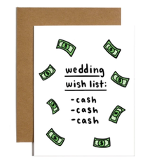 Brittany Paige Wedding Wish List Card