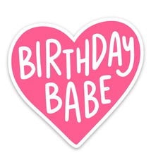 Brittany Paige Birthday Babe Heart Sticker