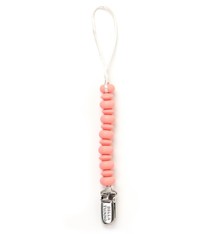 Bella Tunno Beaded Pacifier Clip - Pink