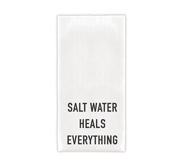 Creative Brands Salt Water Heals Everyting Tea Towel