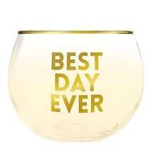 Creative Brands Roly Poly Glass - Best Day Ever
