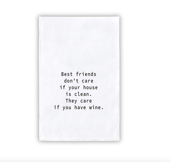 Creative Brands Best Friends Wine Tea Towel