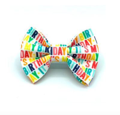 Banjo's Bows It's My Birthday Dog Bow Tie