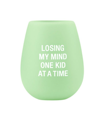 About Face Designs Losing My Mind Silicone Wine Glass