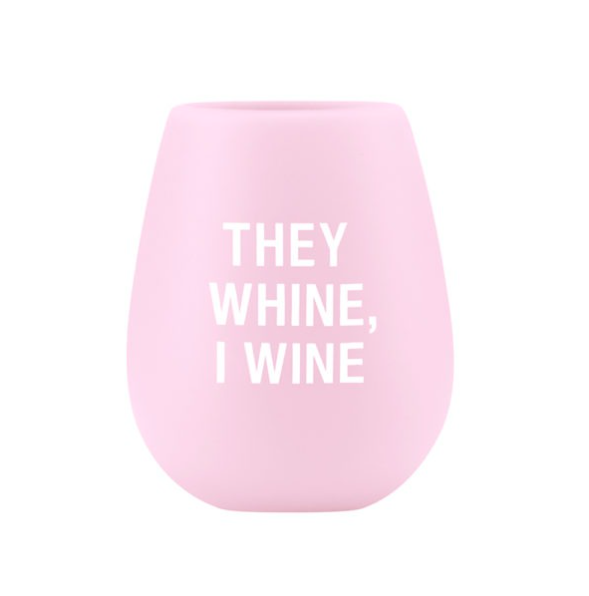 About Face Designs They Wine, I Wine Silicone Wine Glass