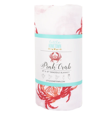 Little Hometown Pink Crab Swaddle
