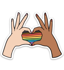 Brittany Paige Pride Heart Sticker