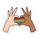 Brittany Paige Pride Heart Sticker