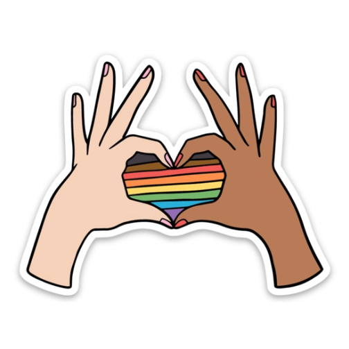Brittany Paige Pride Heart Sticker