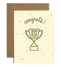 Brittany Paige You Did It Trophy Sticker Card