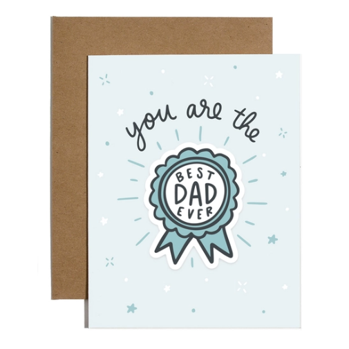 Brittany Paige Best Dad Ever Sticker Card