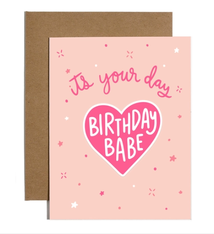 Brittany Paige Birthday Babe Sticker Card