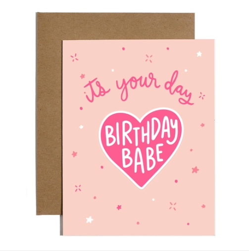 Brittany Paige Birthday Babe Sticker Card