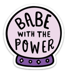 Brittany Paige Babe With The Power Crystal Ball Sticker