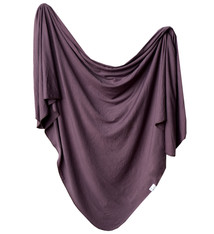 Copper Pearl Knit Swaddle Blanket Plum