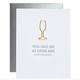 Chez Gagne Open Bar Wedding Paper Clip Card