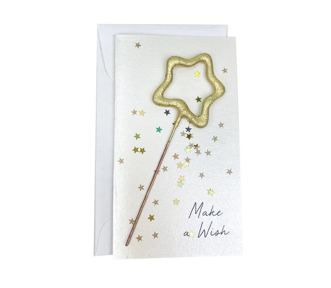 TOPS Malibu Confetti Sparkler Card Make A Wish!