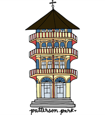 Brittany Paige Patterson Park Pagoda Sticker