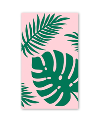 Rock Scissor Paper Tropical Leaves - Enclosure Card
