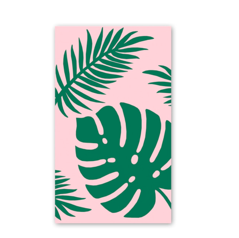 Rock Scissor Paper Tropical Leaves - Enclosure Card