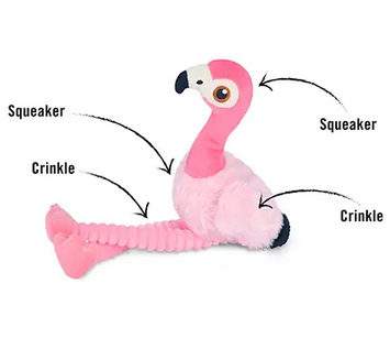 P.L.A.Y. Pet Lifesytle and You Flamingo Dog Toy