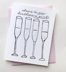 Steel Petal Press Cheers Birthday Girl Birthday Card