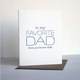 Steel Petal Press Favorite Dad Father's Day Card