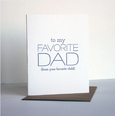 Steel Petal Press Favorite Dad Father's Day Card