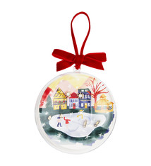 Mud Pie HOLIDAY ORNAMENT EARRINGS SKATING