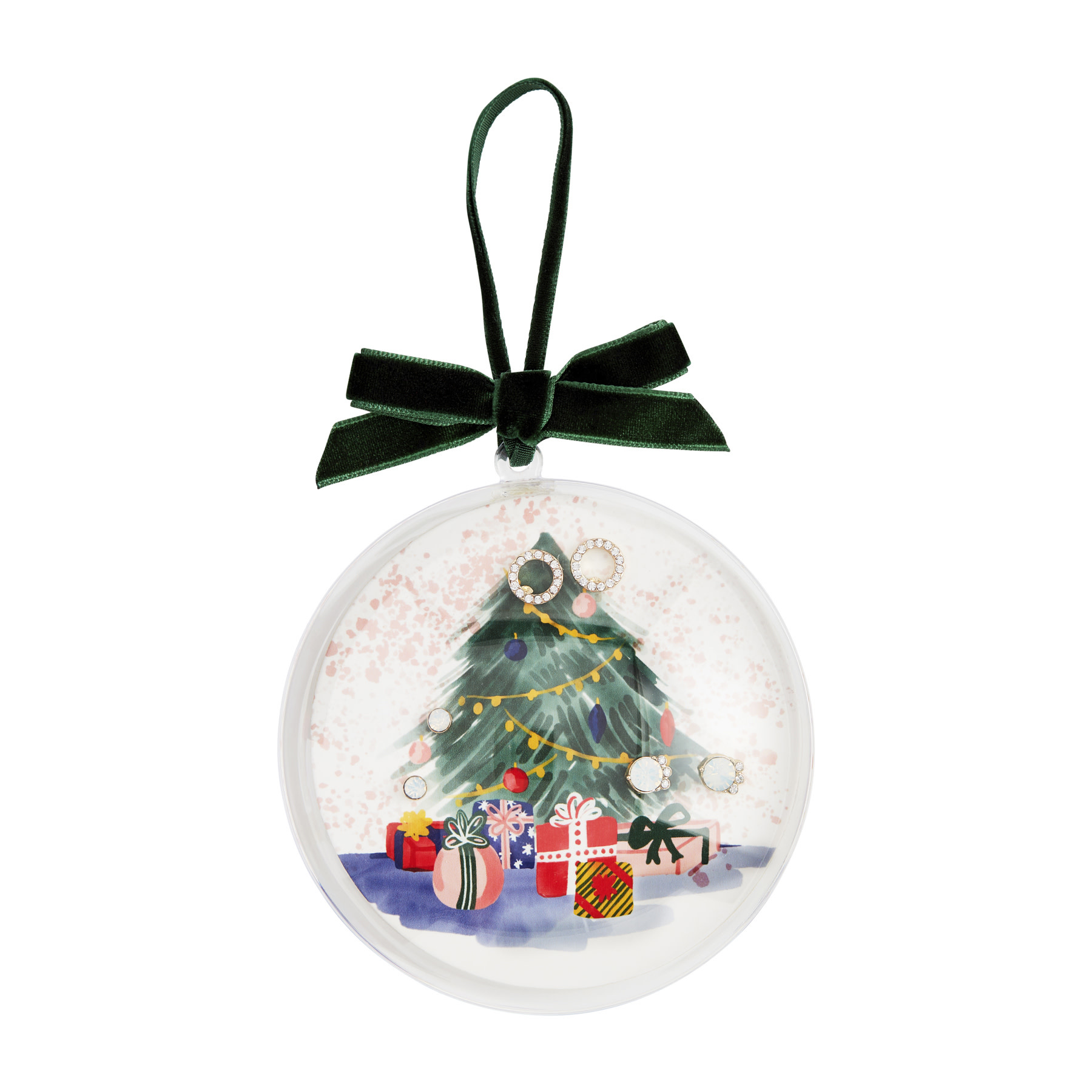 Mud Pie White Tree Ornament | Velvet