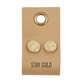 Creative Brands Leather Tag Earrings - Circle