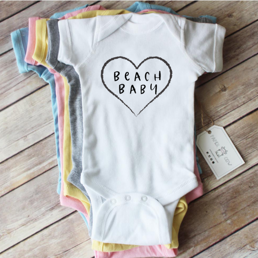 Paper Cow Clothing Beach Baby Baby Bodysuit