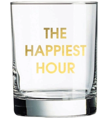 Chez Gagne The Happiest Hour Rocks Glass