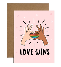 Brittany Paige Love Wins Pride Sticker Card