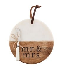 Mud Pie Wedding Mr Mrs Square White Board